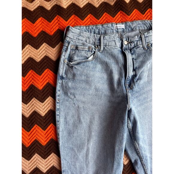 Good American Good Icon Straight Leg 90s Jeans sz 16 - Picture 3 of 10
